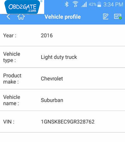 vehicle profile